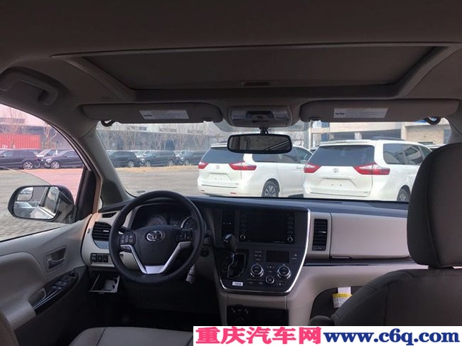 2019款丰田塞纳3.5L两驱XLE版 18轮/天窗/真皮现车45万